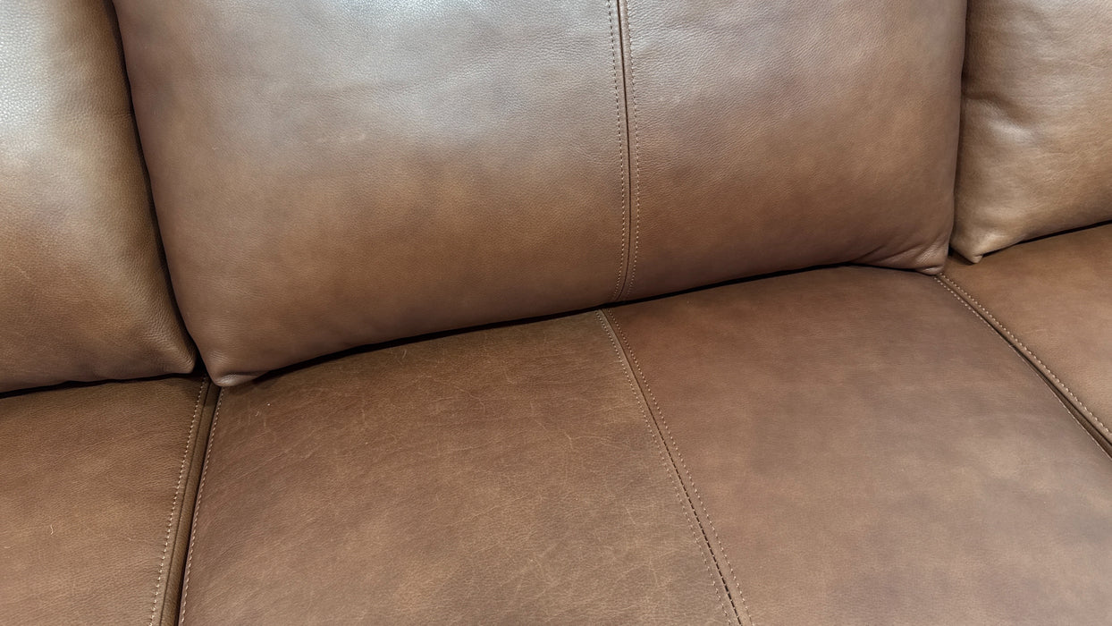 Sofology The Adler Leather 4 Seater in Relaxed Soft Brown