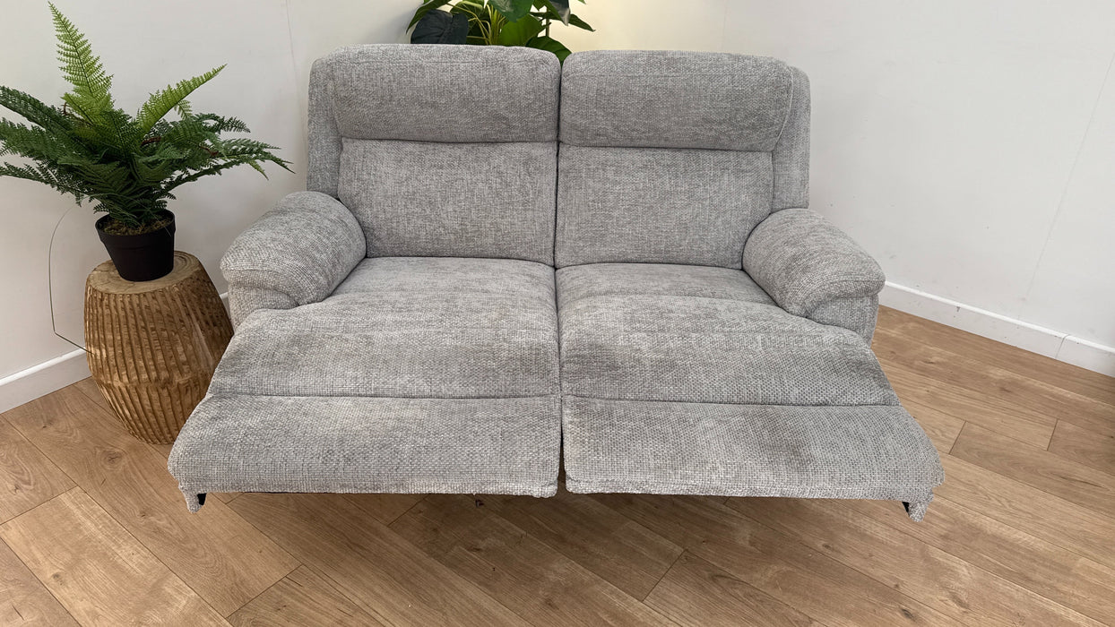 Sofology The Gracie 2 Seater Fabric Recliner Sofa in Hopsack Chenille Dove