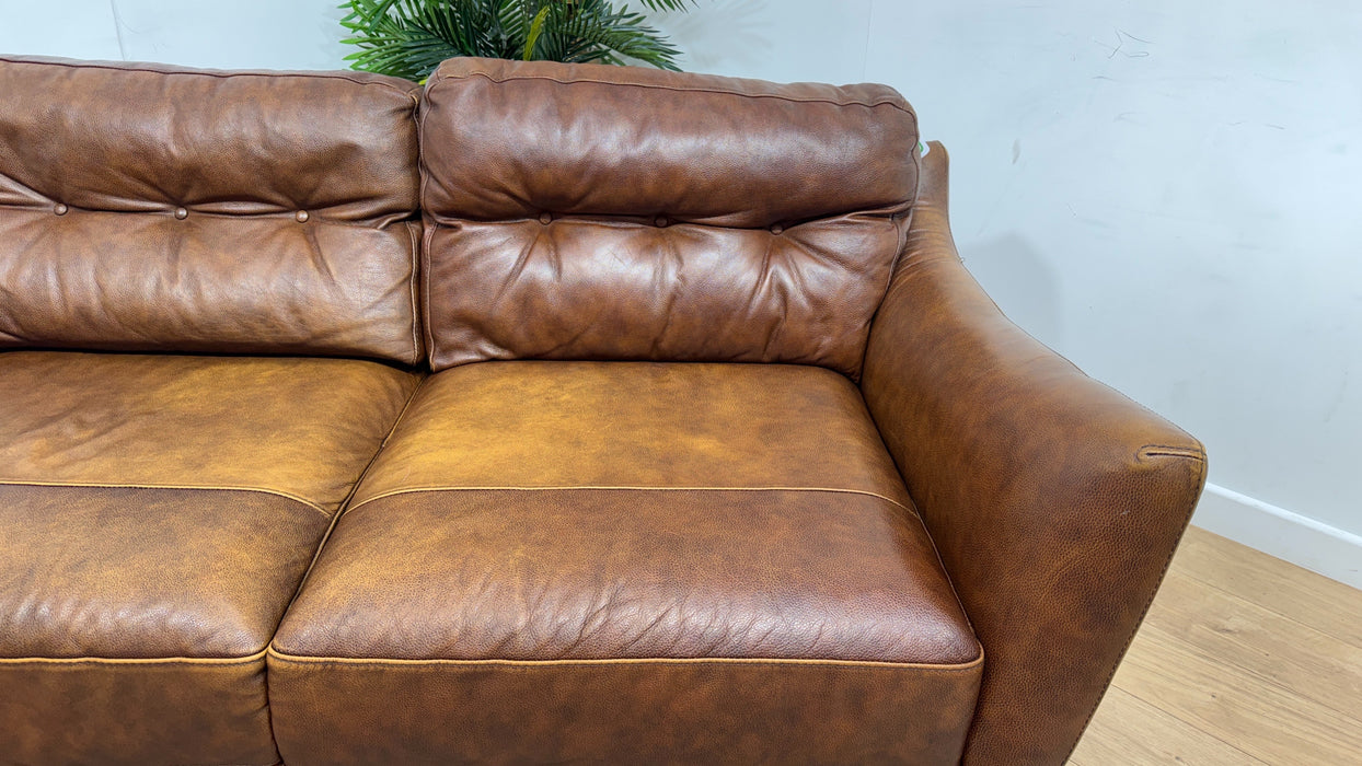 Sofology Cordelia Leather 2 Seater in Virginia Whiskey