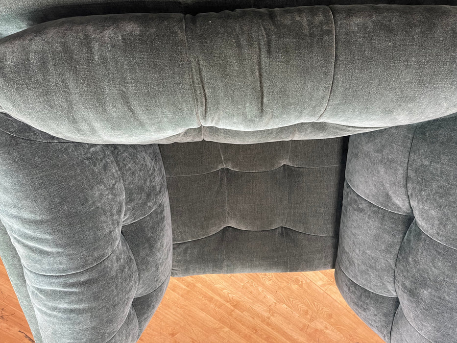 The Cocoon Fabric Loveseat - Chenille Pine (WA2)