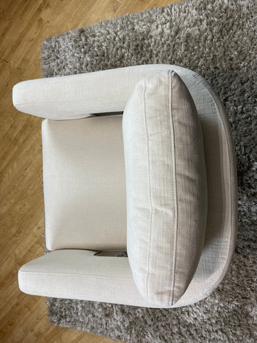 Retreat Swivel Accent Chair - Chenille Ivory Fabric (WA2)