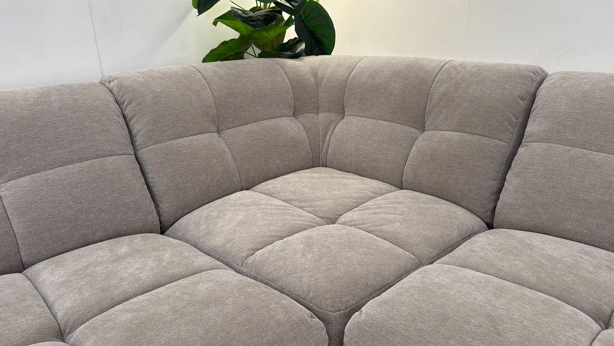 Sofology Lunar Fabric 2 Corner 2 Sofa in Chenille Mocha