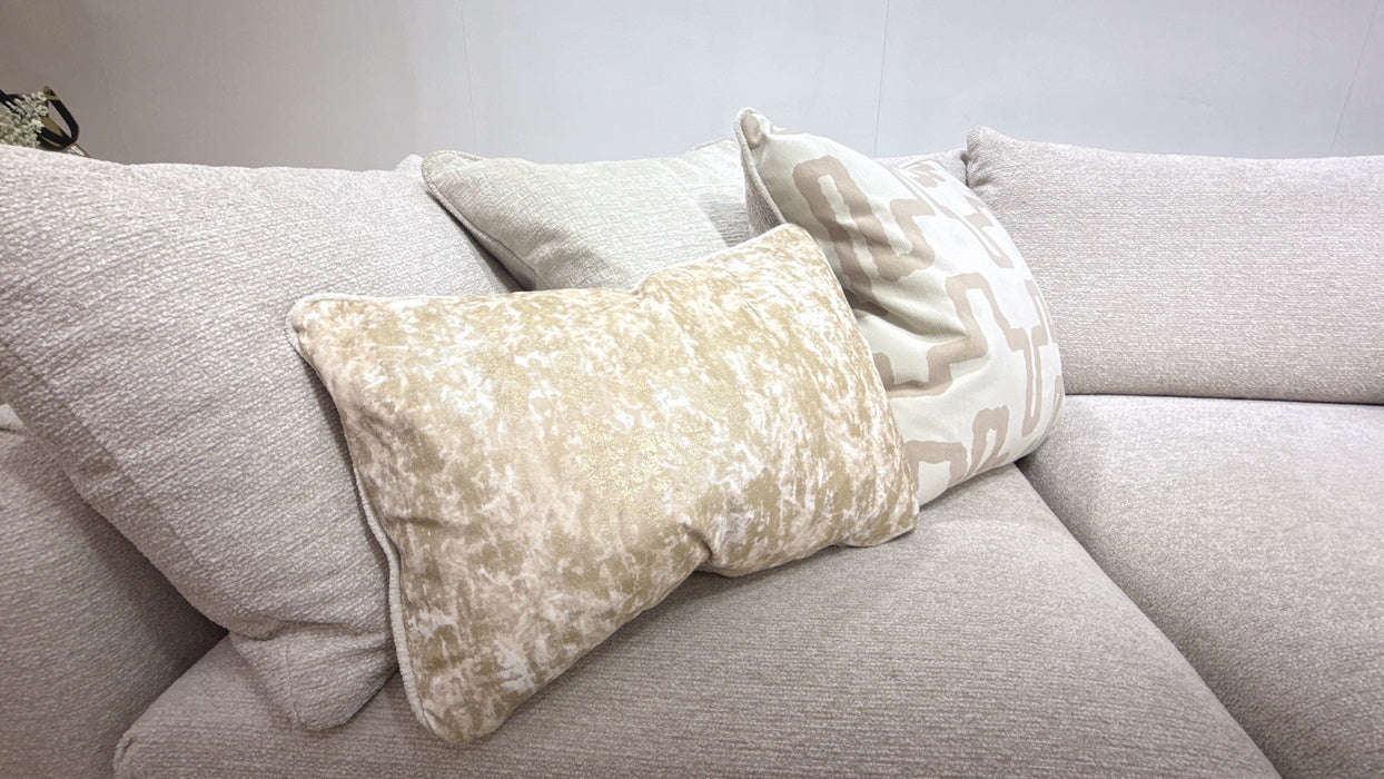 Sofology Westwood Fabric 3 Corner 1 Chaise No Trim in Soft Boucle Blush Mix