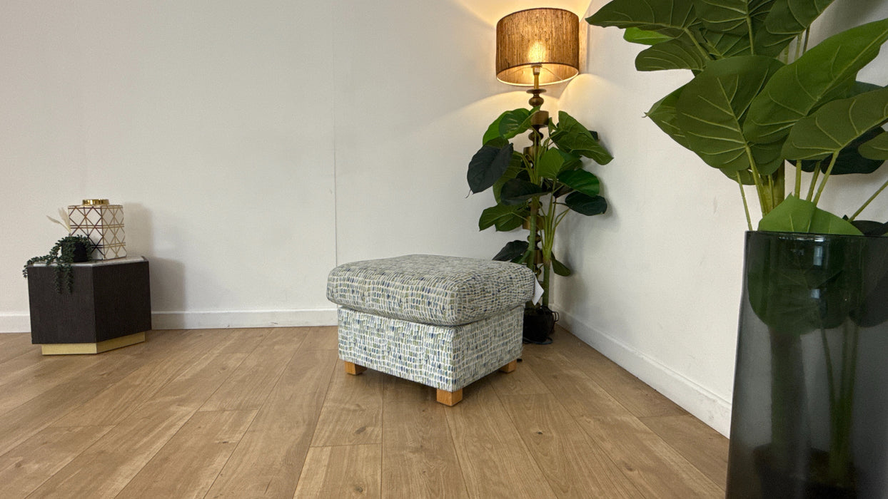 Sofology The Layla Fabric Storage Footstool in Novak Ocean