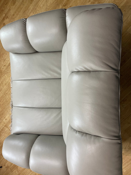 Nobu Leather Loveseat - Trusty Sheen Lead Grey (WA2)