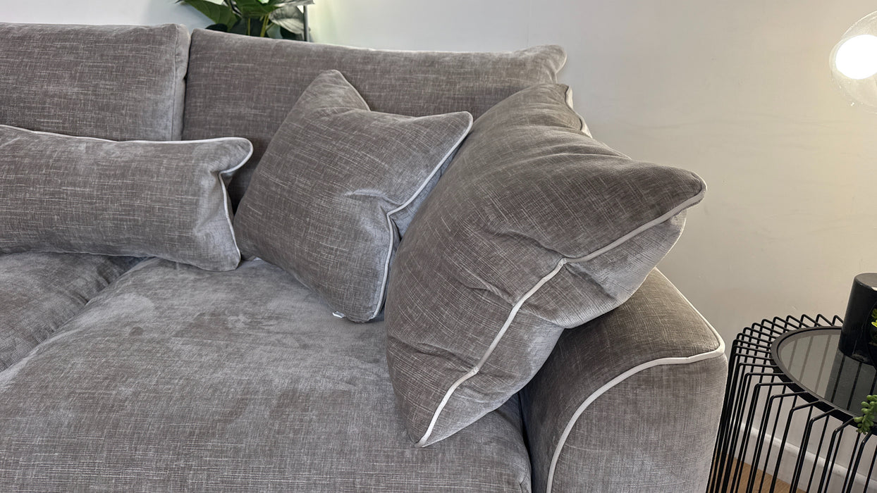 Sofology Georgio Fabric 3 Seater in Stone Mix