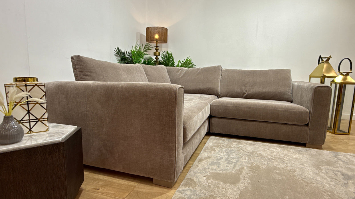 Sofology Majestica Fabric 1 Corner 1 in Soft-Chenille Wicker