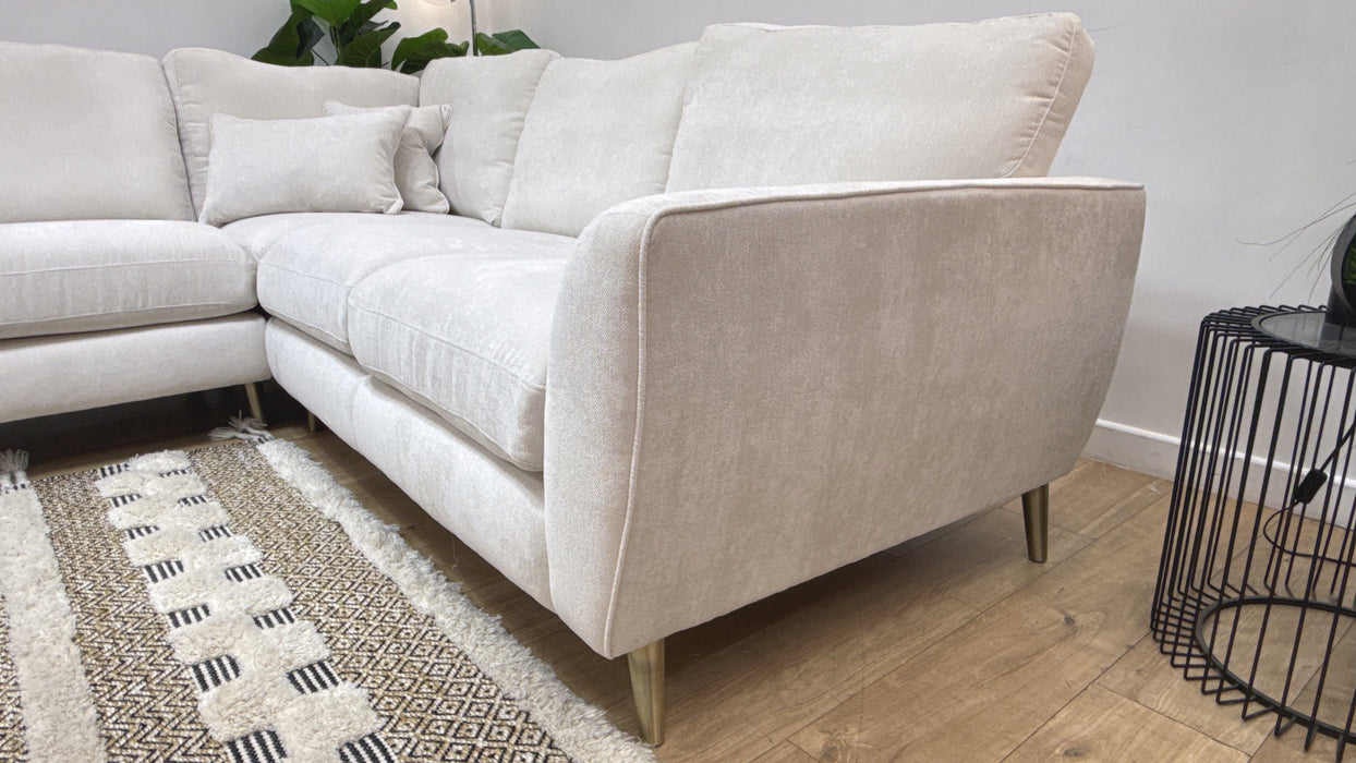 Sofology Hackney Fabric 2 Corner 2 Sprung Seats in Lifestyle Plush Chenille Mist