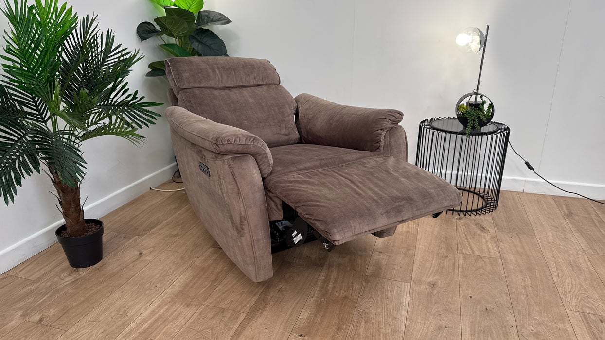 Sofology Parker Fabric Recliner in Heritage Cedar