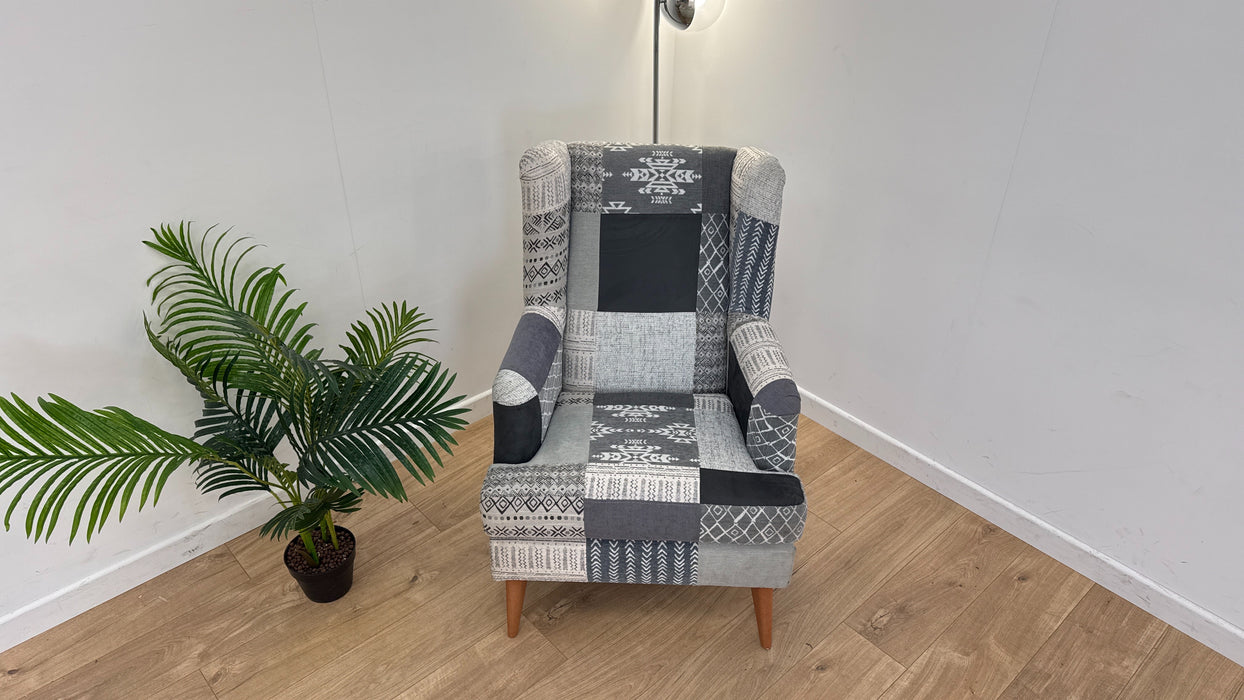 Earle Wingback Chair - Fabric