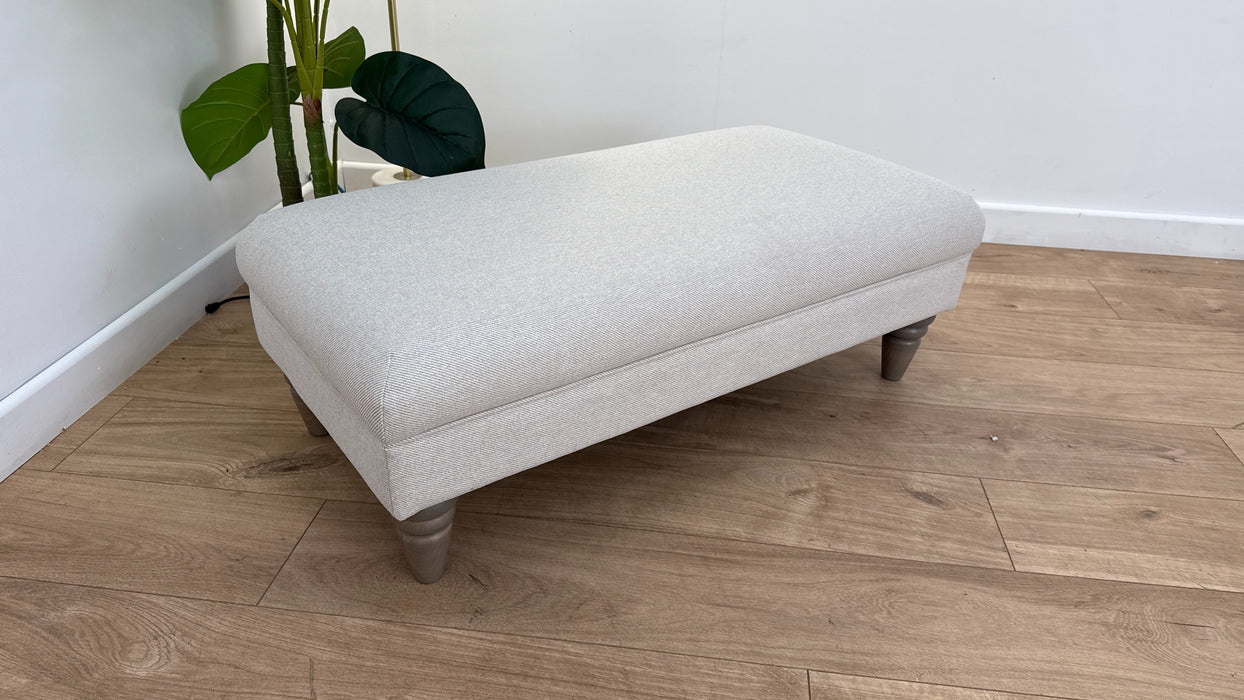 DFS Livie Fabric Footstool in Natural