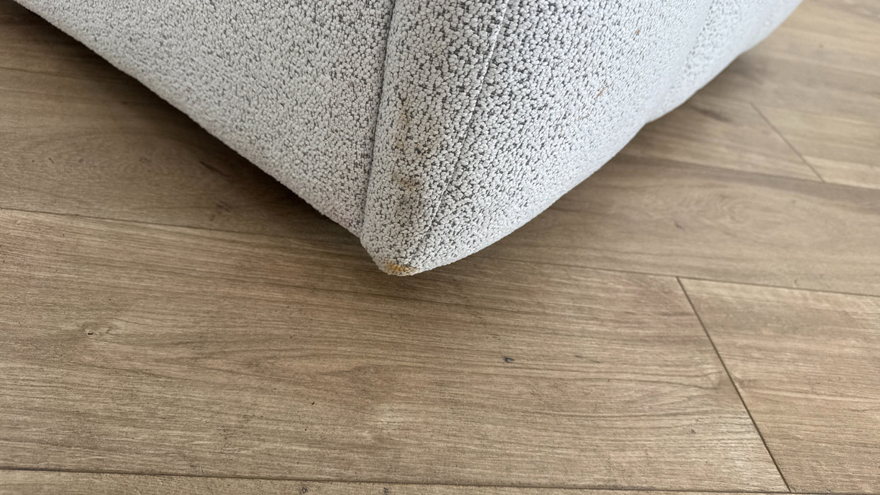 Sofology The Lunar Footstool in Woven Boucle Moonstone