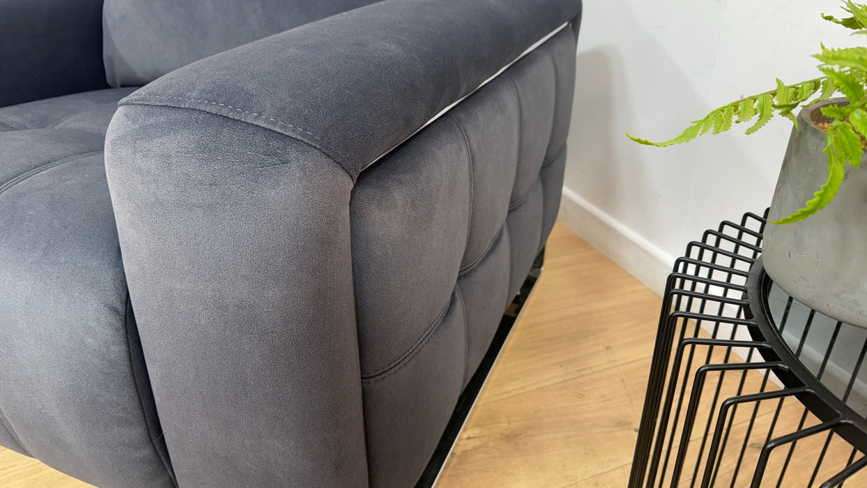 Sofology Marvella Fabric Chair in Lifestyle Flecked Anthracite