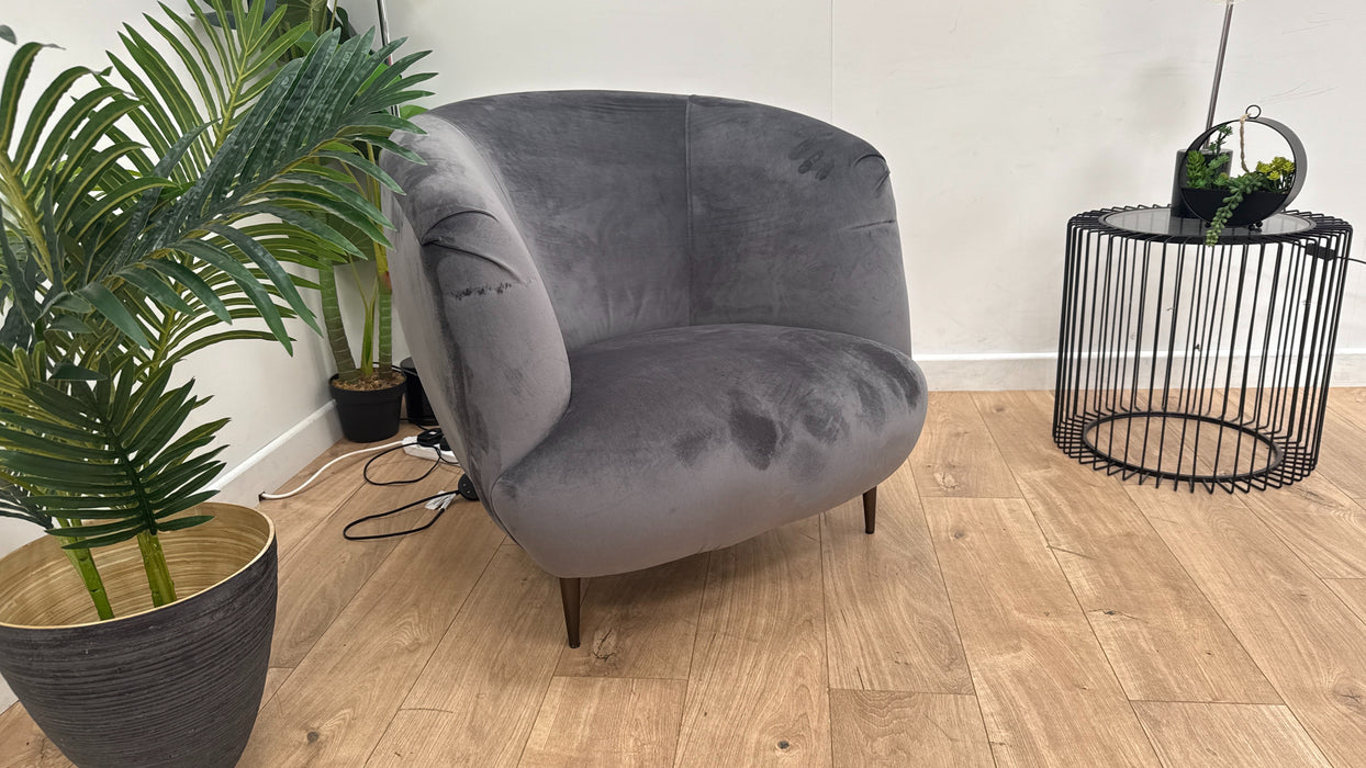 DFS Darcy Accent Chair in Steel