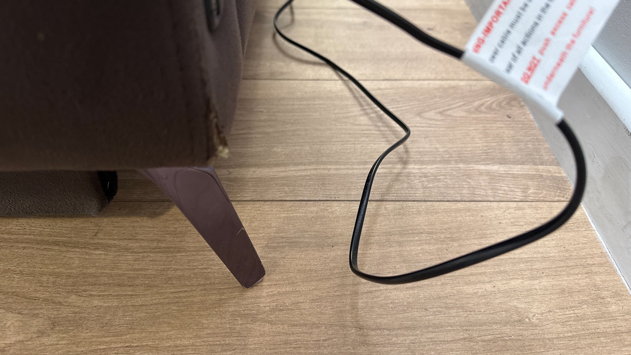 Sofology The Missouri 1 Corner 3 Fabric Recliner Sofa in Lifestyle Embossed Cappuccino