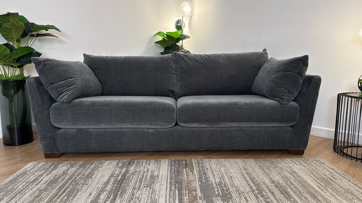 Sofology Tallulah Fabric 3 Seater in Soft Chenille Slate