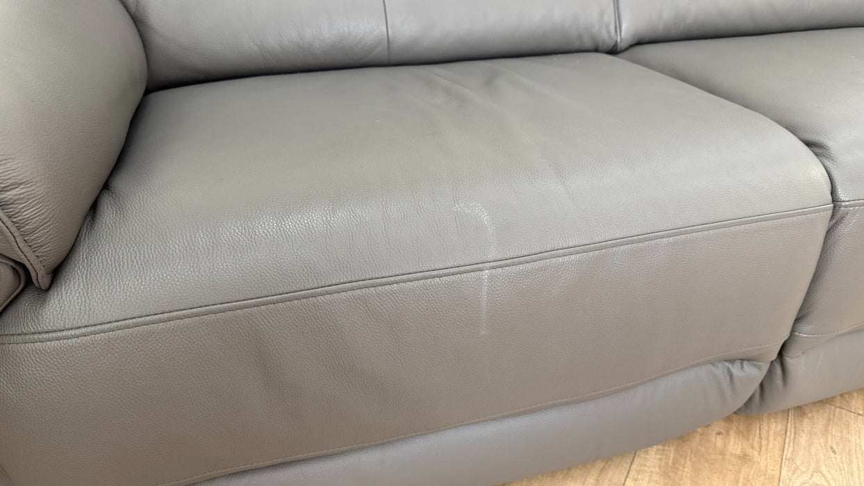Sofology Hugo Leather 2.5 Seater in Elephant
