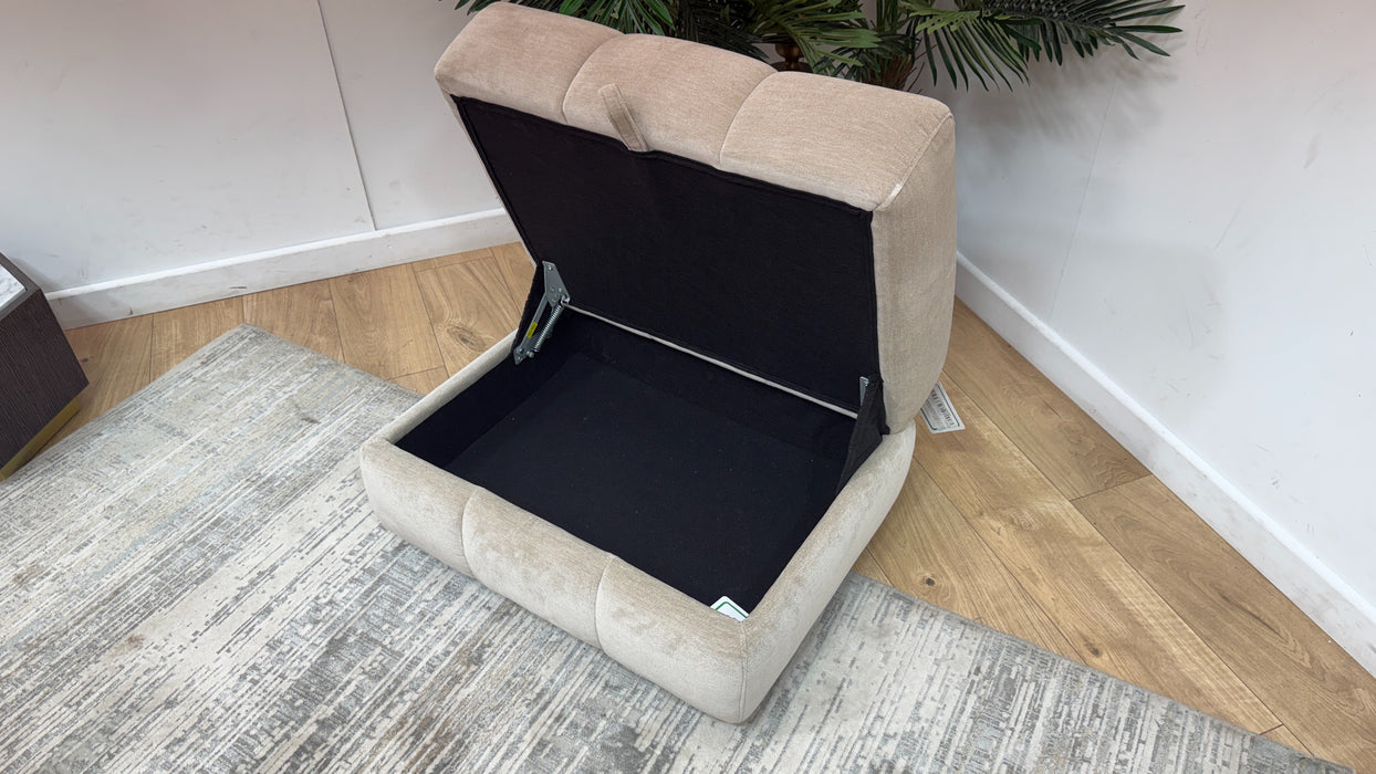 Sofology Fabric Storage Footstool in Mushroom