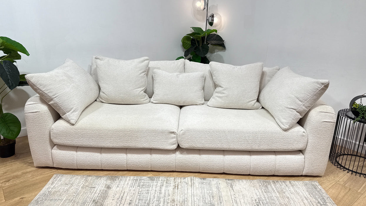 Sofology Westwood Fabric 4 Seater No Trim in Soft Boucle Ecru