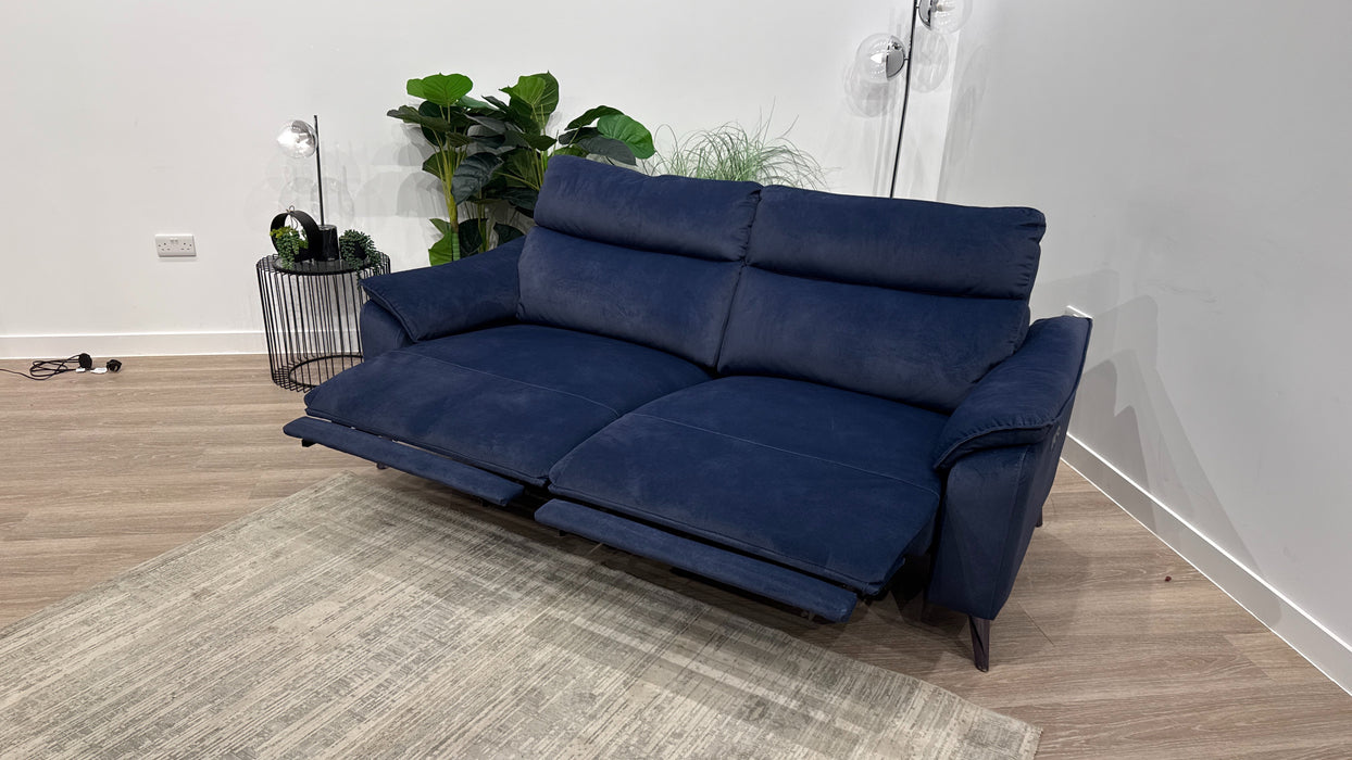 Sofology Arlo Fabric 2.5 Seater Power Recliner in Lifestyle Flecked Navy