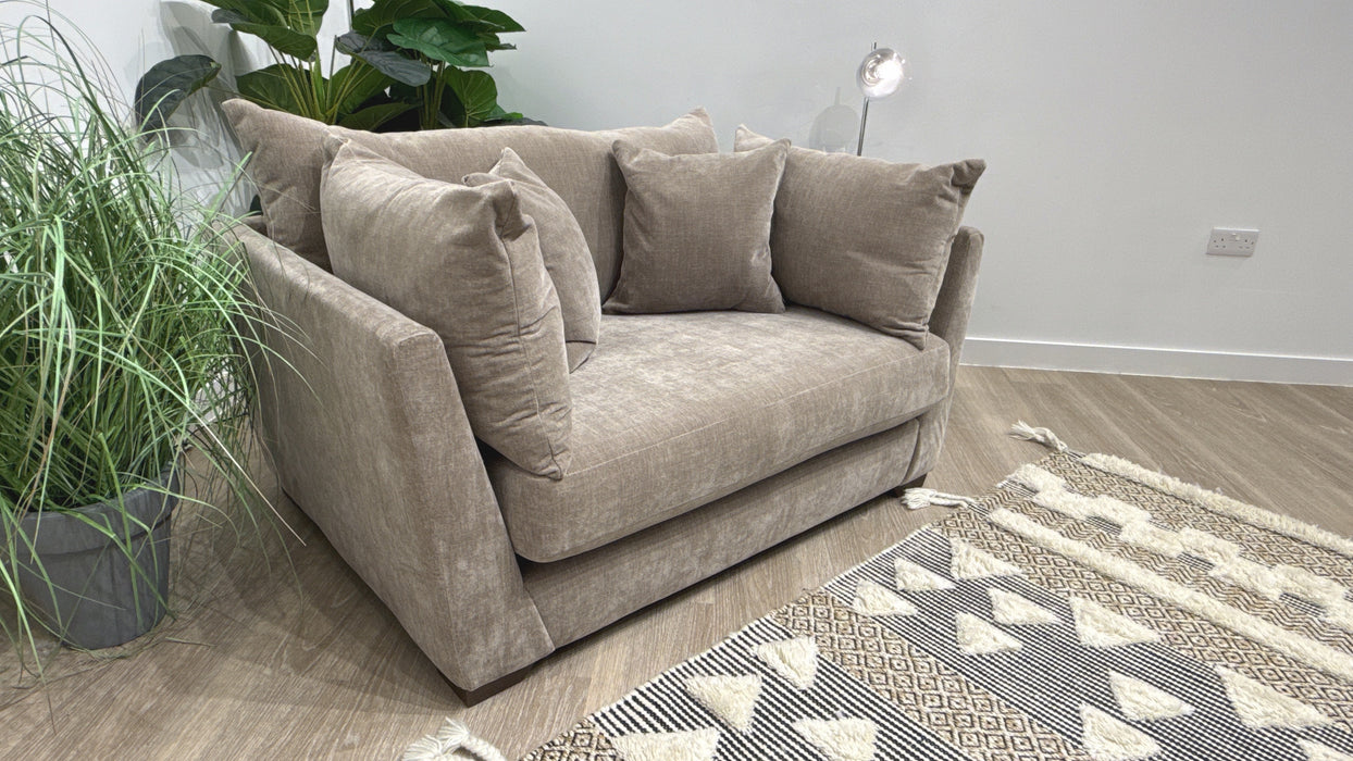 Sofology Tallulah Fabric Loveseat in Soft Chenille Wicker