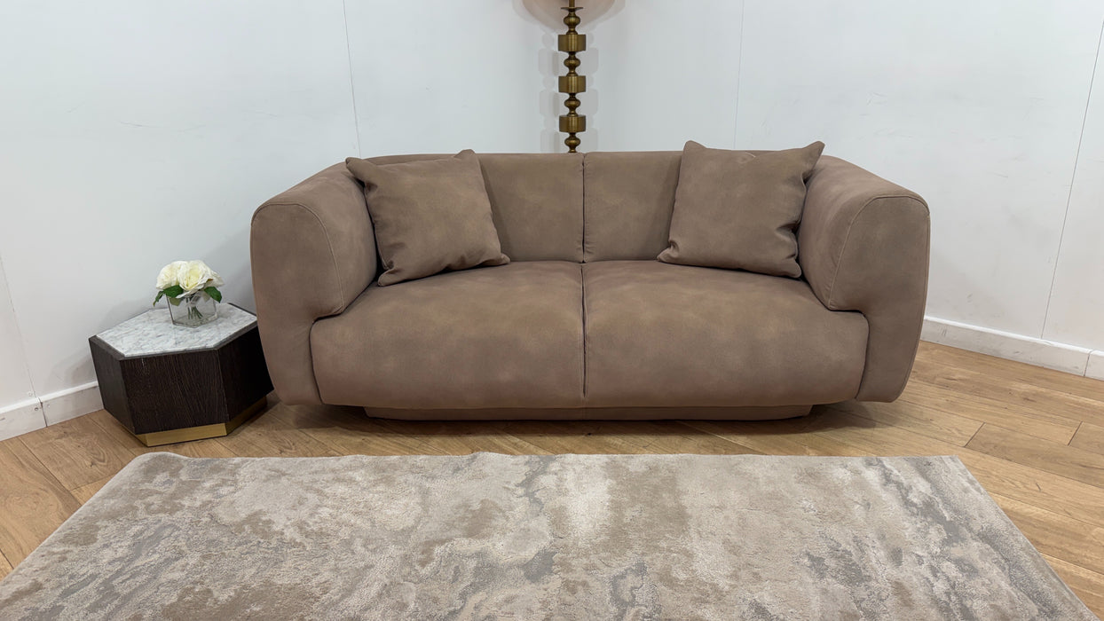 Sofology Nuvole Fabric 2 Seater in Lifestyle Mottled Latte