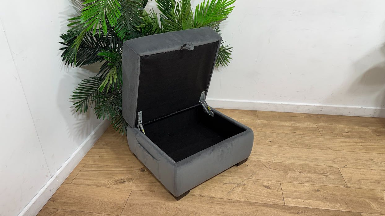 DFS Aventra Storage Footstool In Grey