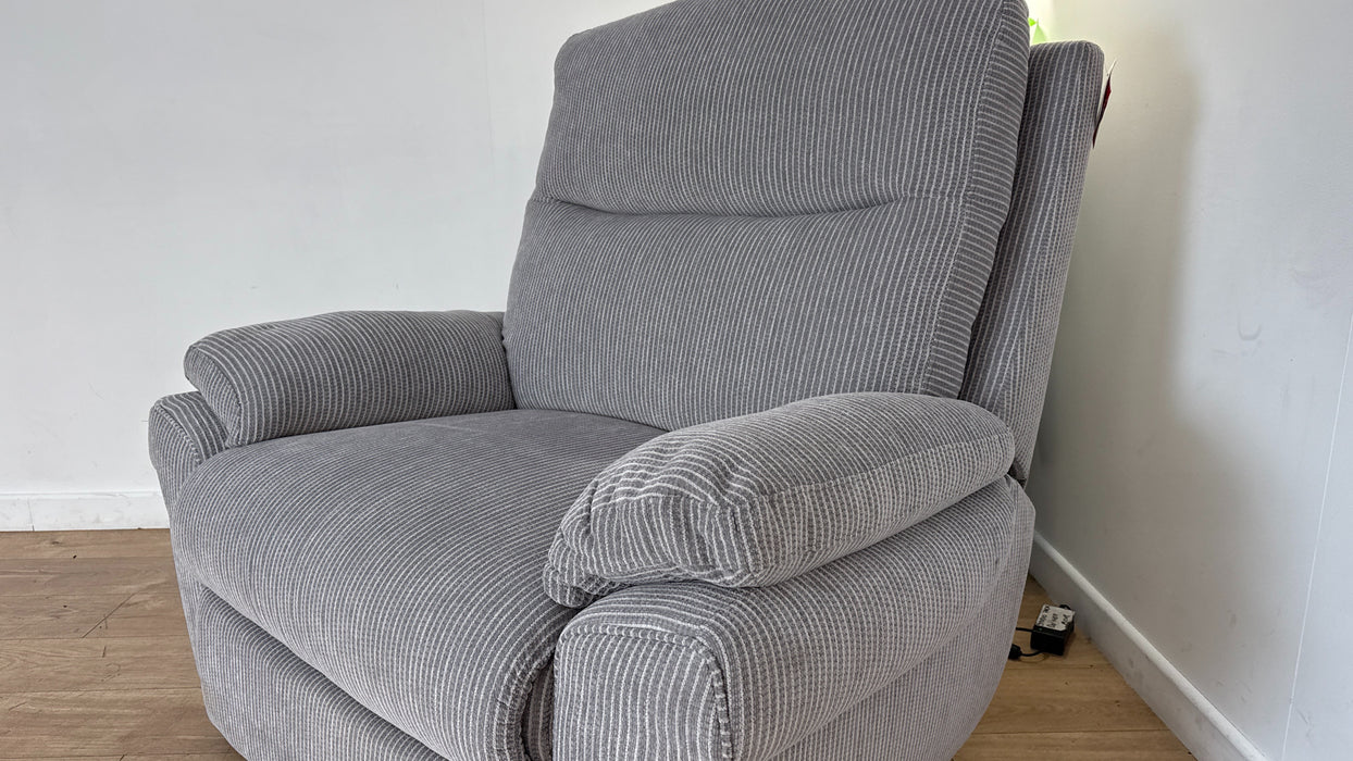 DFS The Tamla Fabric Reclining Chair in Silver