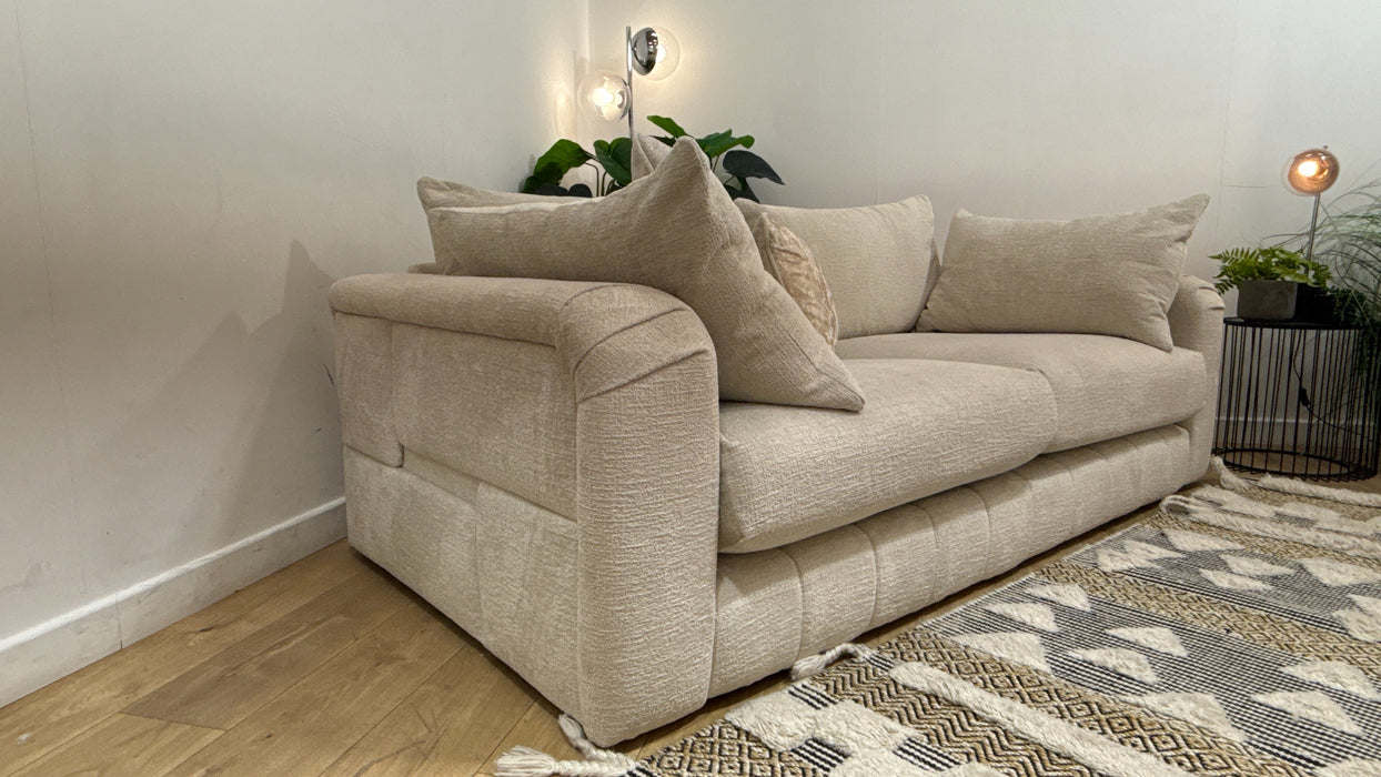 Sofology Westwood Fabric 3 Seater No Trim in Teddy Chenille Mist Mix