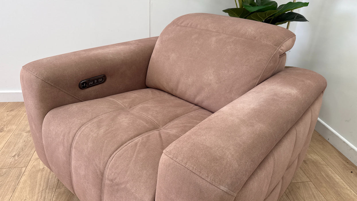 Sofology The Marvella Fabric Recliner Chair in Lifestyle Flecked Sand