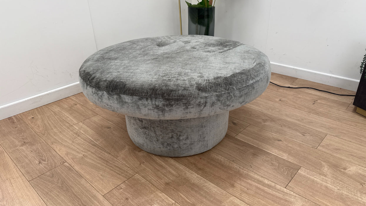 Fabric Footstool in Dorchester Alpine