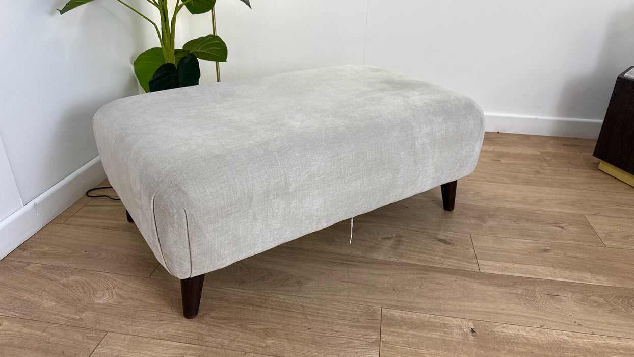 Sofology Mayfair Fabric Footstool in Mayfair Linen All Over