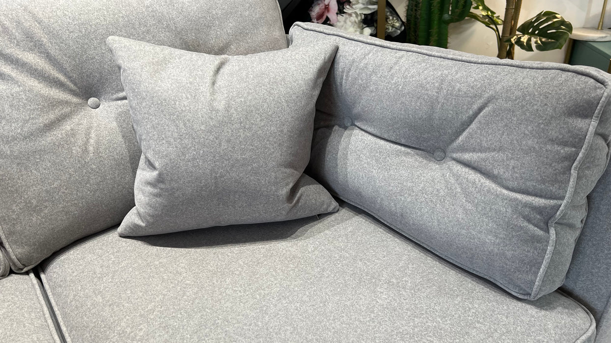 Cricket 2 Seat - Fabric Sofa -  Nordic Silver All Over