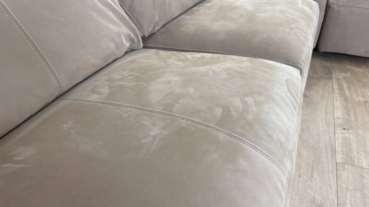 Sofology The Tessuto 3 Corner 1 Chaise in Lifestyle Nubuck-Feel Fabric Camel