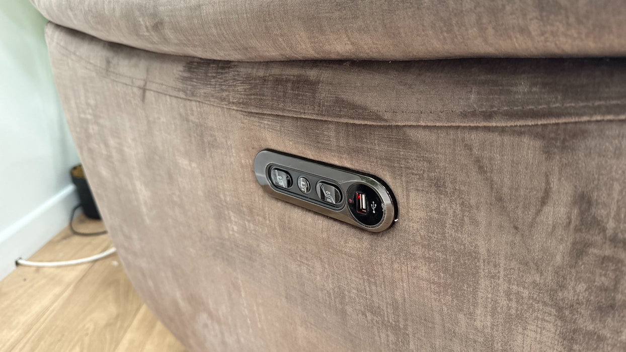 Sofology Parker Fabric Recliner in Heritage Cedar