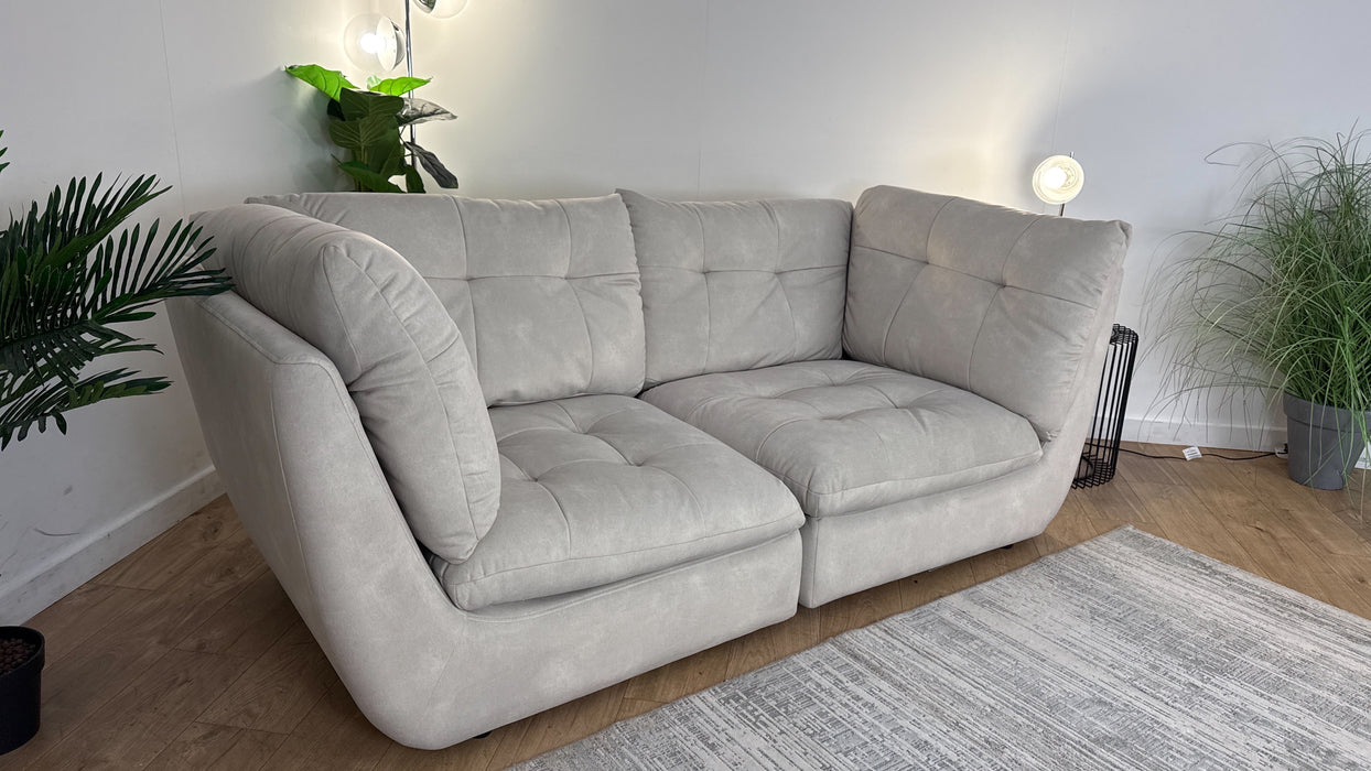 Sofology The Cocoon Fabric 3 Seater in Ivory