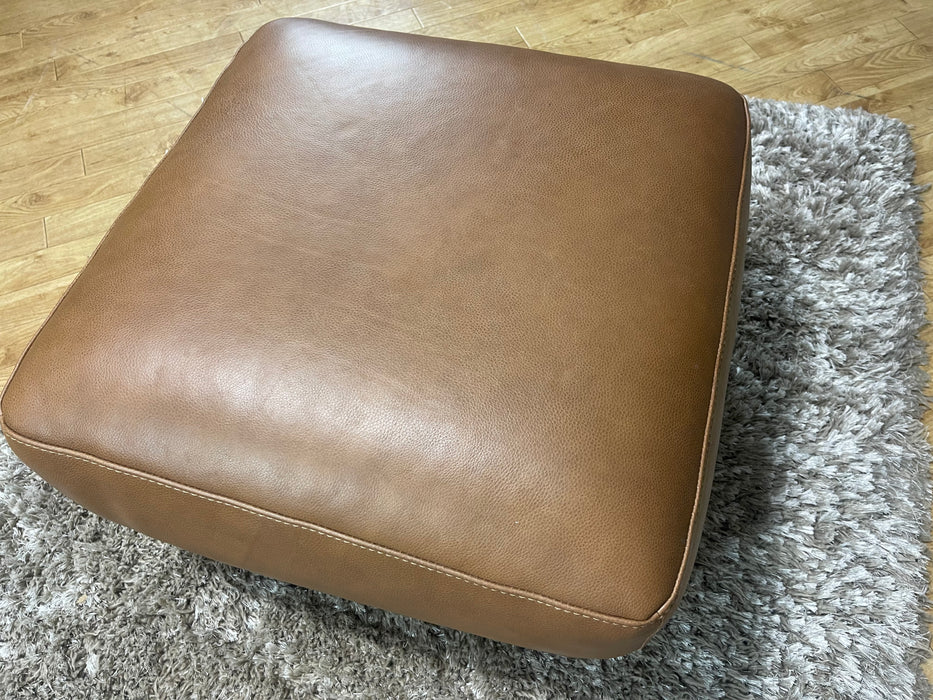 Santino Leather Footstool Apollo Tan (WA2)