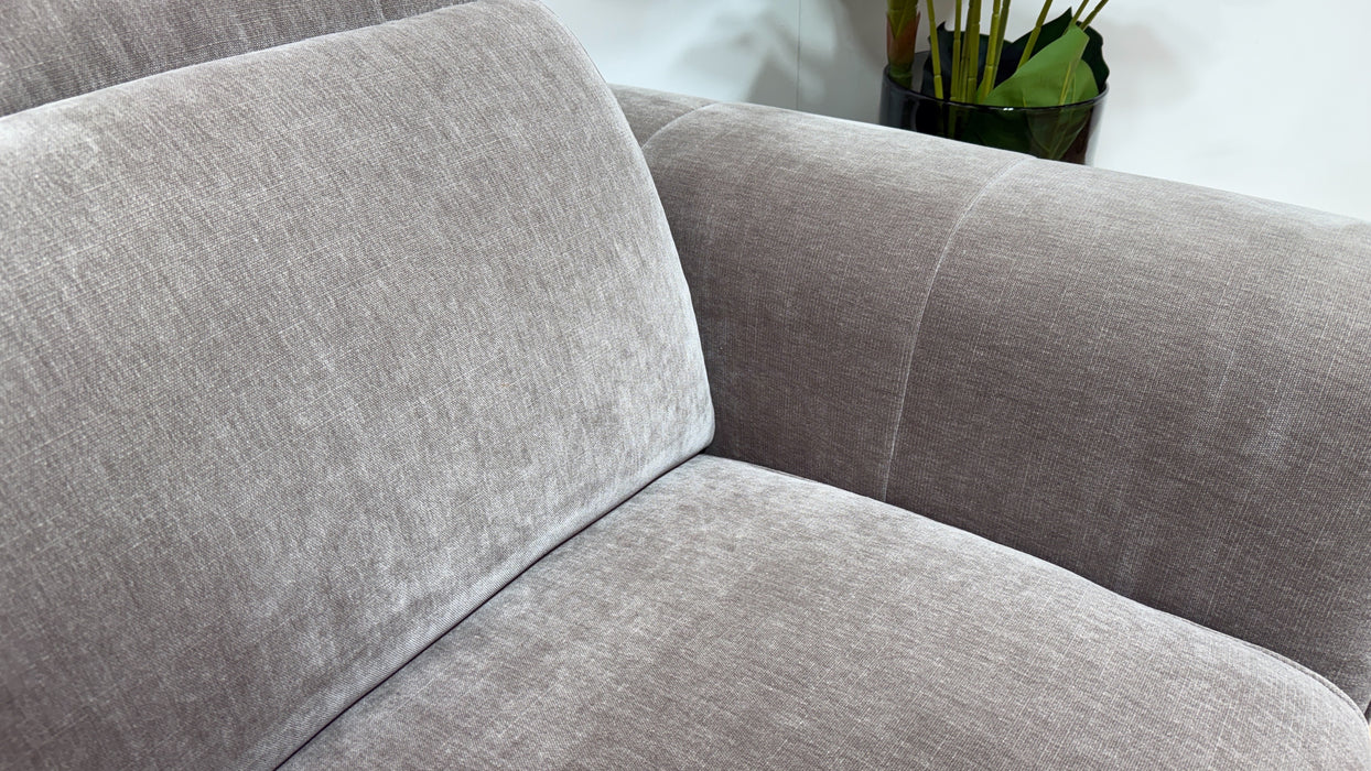 Sofology Kingsbridge Fabric 3 Seater in Relaxed Chenille Nutmeg