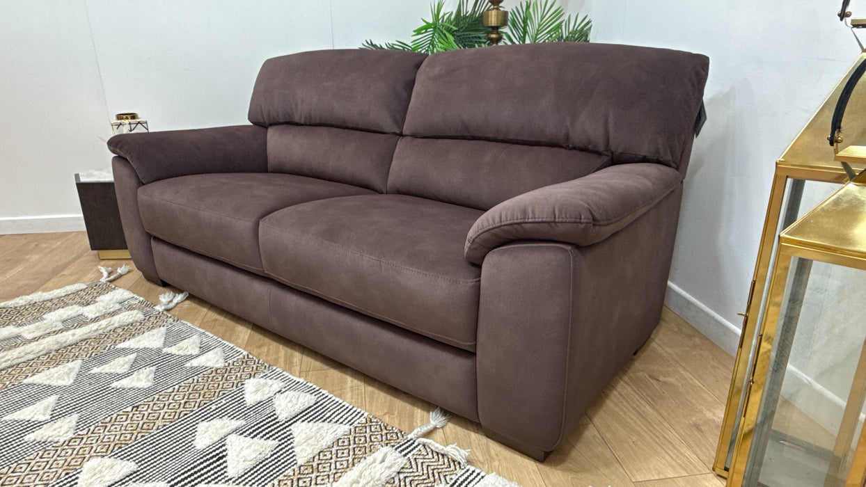 Sofology Santina Fabric 3 Seater in Lifestyle Mottled Dark Chocolate