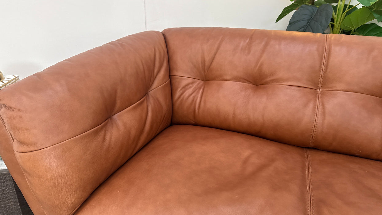 Sofology Hygge Leather 2 Seater in Relaxed Soft Tan
