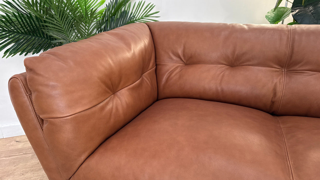 Sofology Hygge Leather 2 Seater in Relaxed Soft Tan
