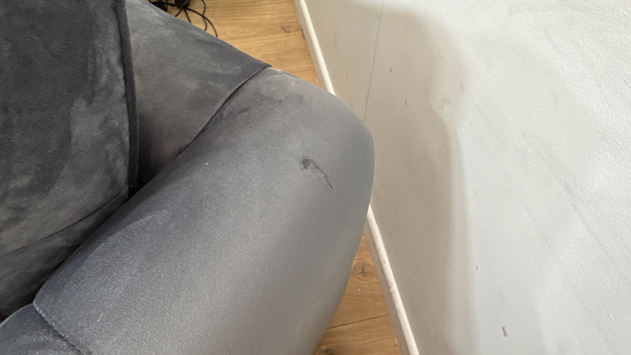 Sofology Islington Fabric 3 Seater Hybrid Pocket Sofa Bed in Sleek Grey