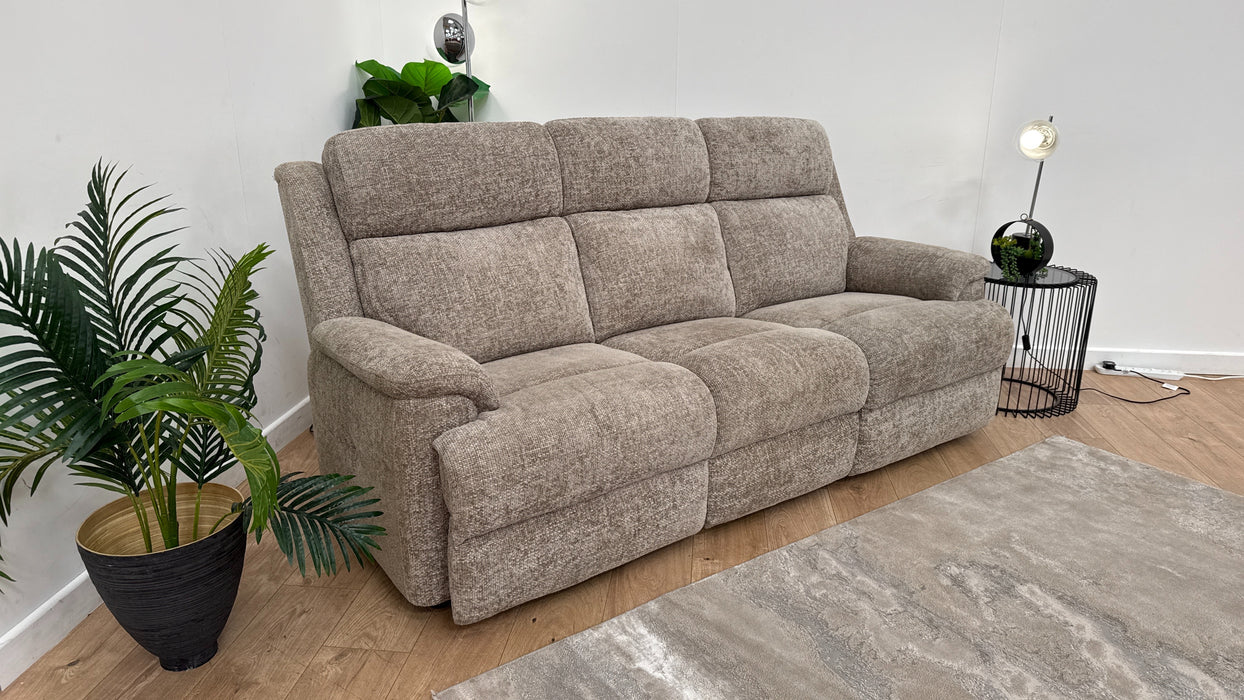 Sofology Gracie Fabric 3 Seater in Hopsack Chenille Linen