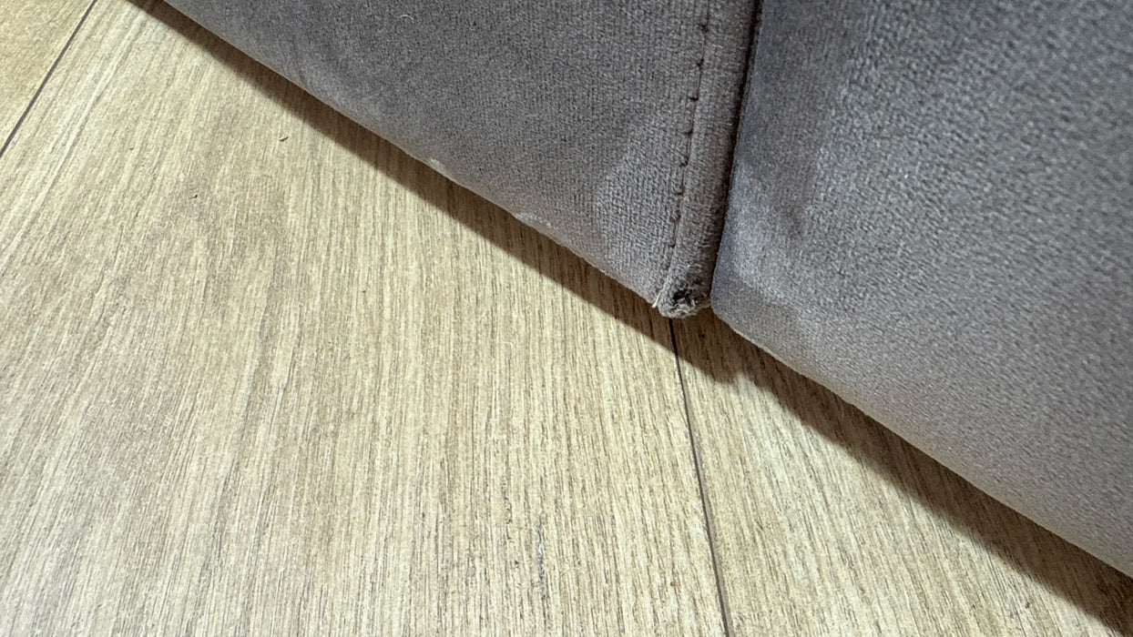 Sofology Strand Fabric 4 Seater in Matt Velvet Mole