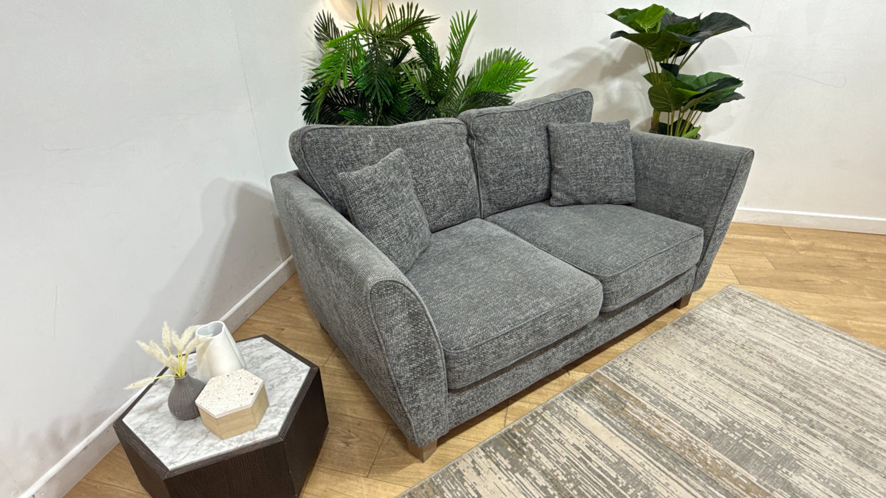 Sofology Canterbury Fabric 2 Seater in Weave Charcoal