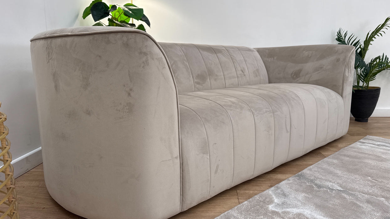 Sofology The Fitzrovia Fabric 3 Seater in Matt Velvet Stone Mix Without Trim