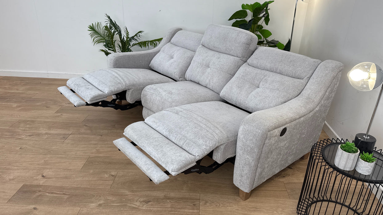 Martock 3 Seater Fabric Power Recliner Sofa