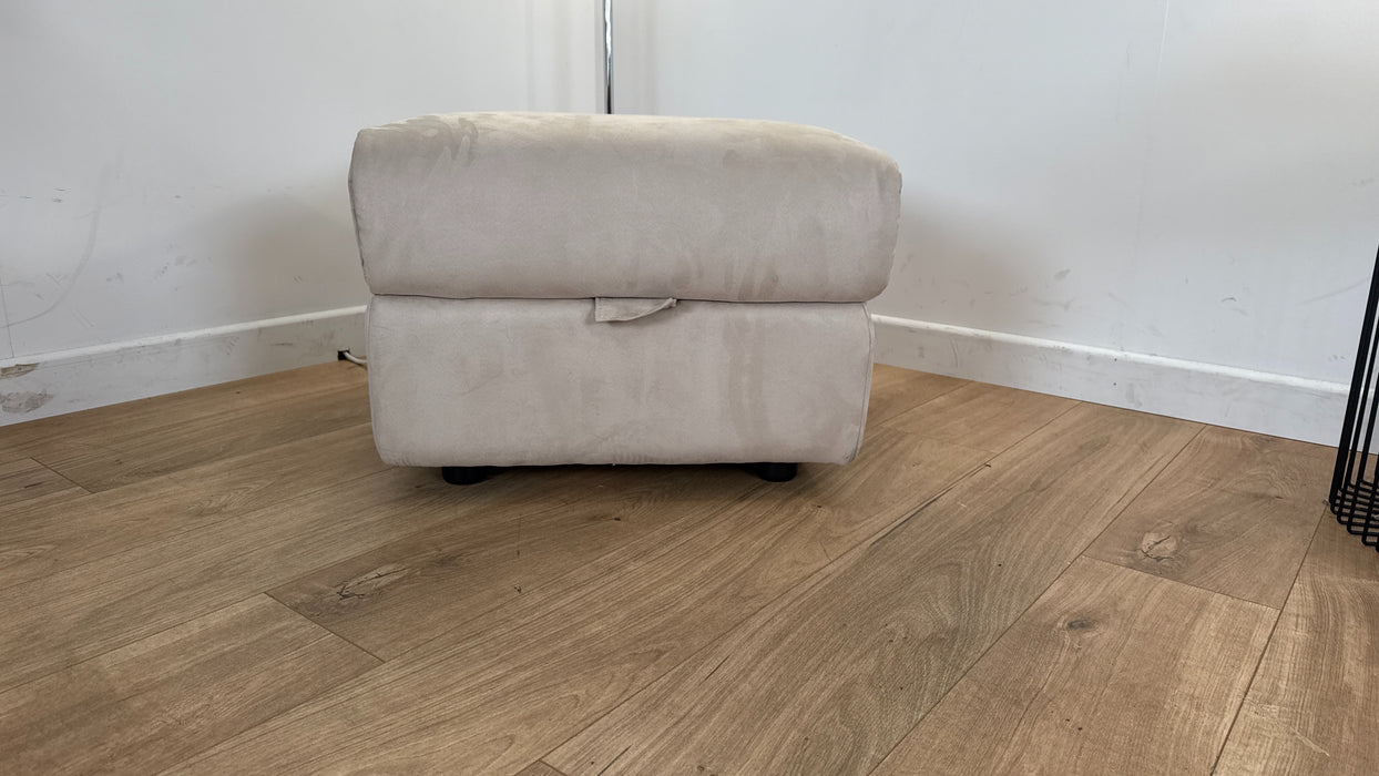 Ezra Footstool - Fabric Storage - Tara Nutmeg