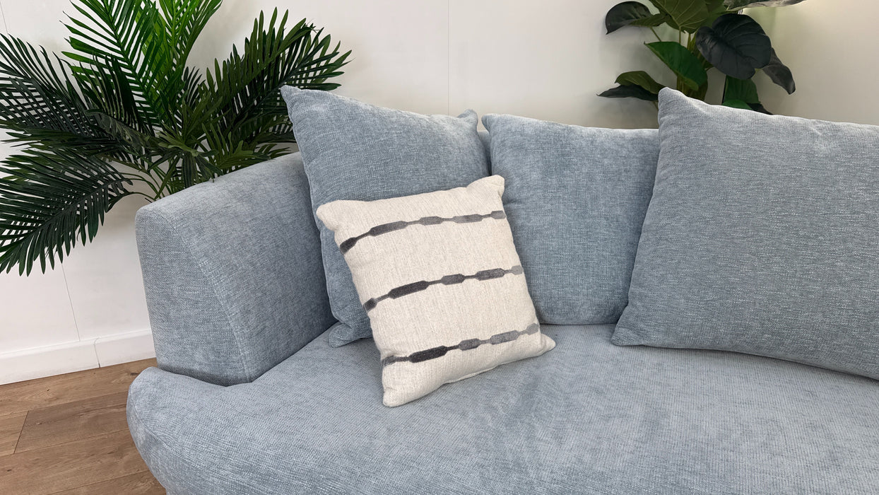 Sofology Chloe 4 Seater Fabric Sofa in Chenille Sky