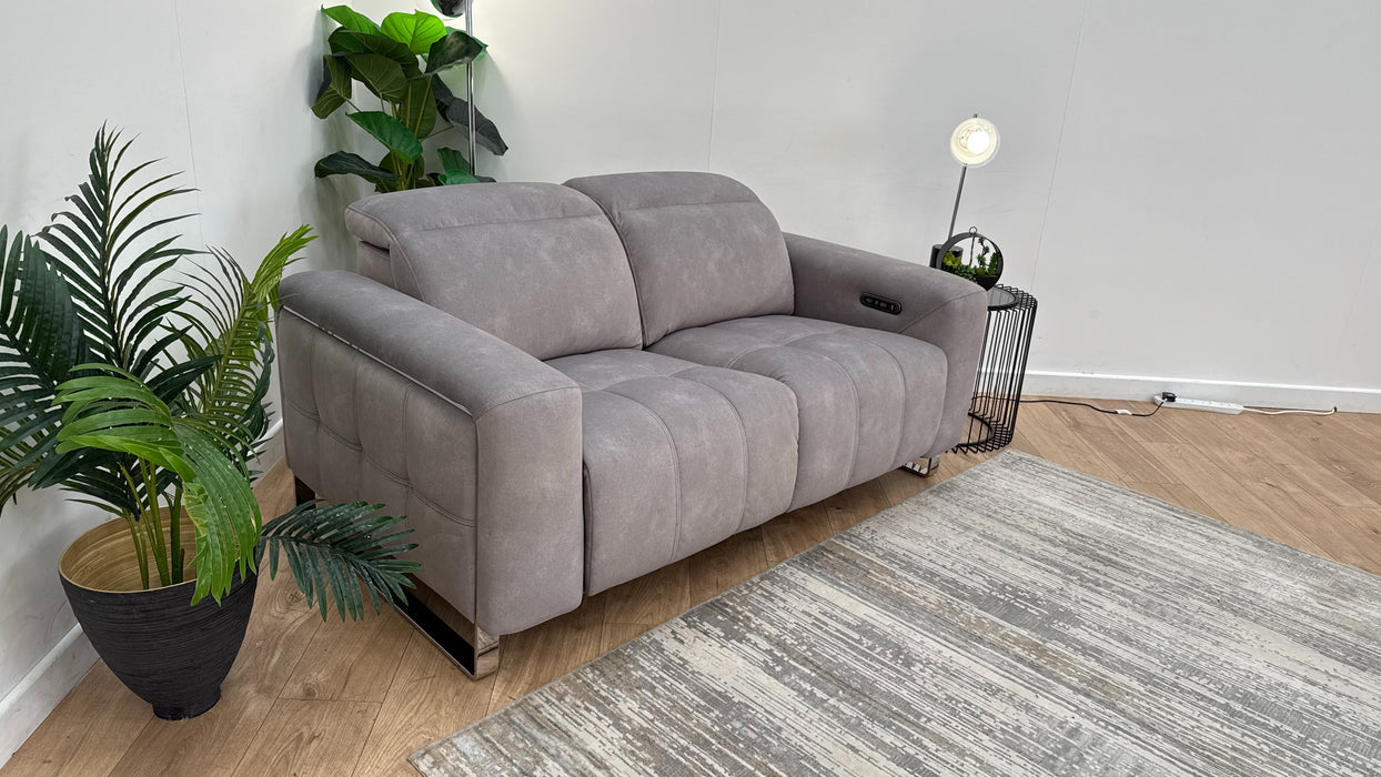 Sofology Marvella Fabric Recliner 2 Seater in Stone